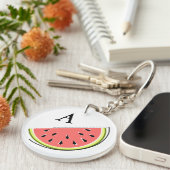 スイカスライスモノグラム両面 キーホルダー (正面右)