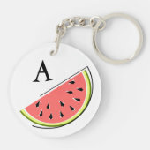 スイカスライスモノグラム両面 キーホルダー (裏面)