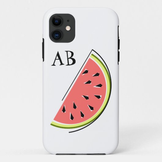 スイカスライス'モノグラム' iPhoneケース Case-Mate iPhoneケース (裏面)
