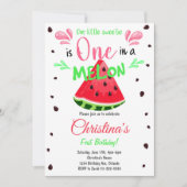 スイカスライス1回目の誕生日招待状 招待状 (正面)