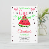 スイカスライス1回目の誕生日招待状 招待状 (スタンド正面)