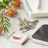 スイカスライス キーホルダー (側面)