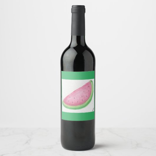 スイカスライス ワインラベル (正面)