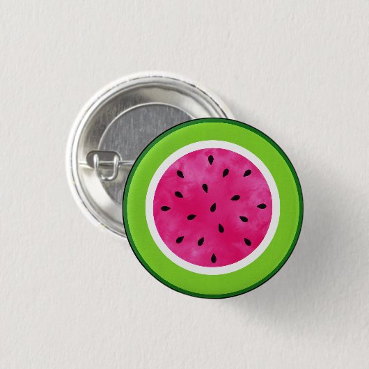 スイカスライス 缶バッジ (正面&裏面)
