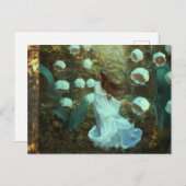 スイカズラの妖精ファンタジー森林  ポストカード (正面/裏面)