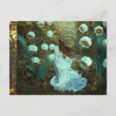 スイカズラの妖精ファンタジー森林  ポストカード (正面)