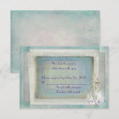 スイカズラの結婚式出欠確認 招待状 (正面/裏面)