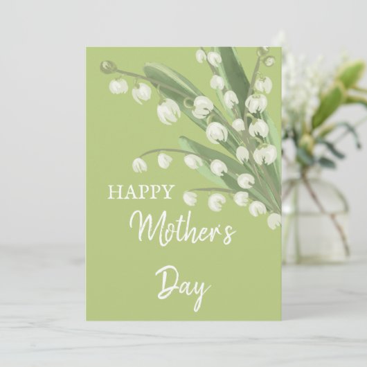 スイカズラの花の幸せな母の日のカード シーズンカード (スタンド正面)