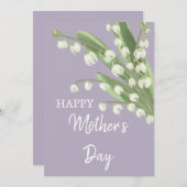 スイカズラの花の幸せな母の日のカード シーズンカード (正面/裏面)