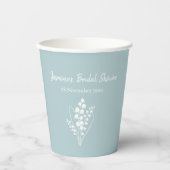 スイカズラの花束 ブライダルシャワー 紙コップ (正面)