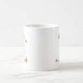 スイカズラの誕生花 コーヒーマグカップ (中央)