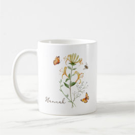 スイカズラの誕生花 コーヒーマグカップ