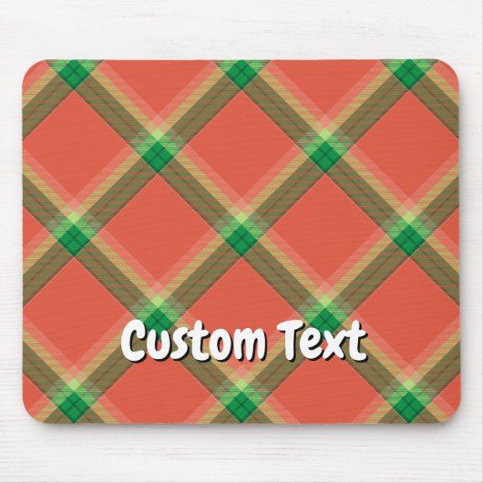 スイカタータンチェックマウスパッド マウスパッド (正面)