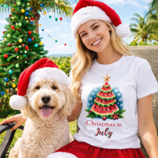 スイカツリーでクリスマス・イン・ジュライを楽しもう Tシャツ