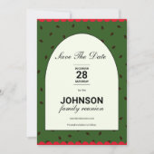 スイカテーマファミリー懇親会レッドグリーン セーブザデート (正面)