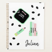 スイカテーマ新学期キッズネームプランナー プランナー手帳 (正面)