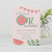 スイカテーマ1歳 招待状 (スタンド正面)