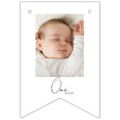 スイカテーマ1st誕生日12ヶ月フォト バンティングフラッグ (第3の旗)