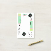 スイカテーマ 教師名 4x6 学年度初め ポストイット (デスク上)