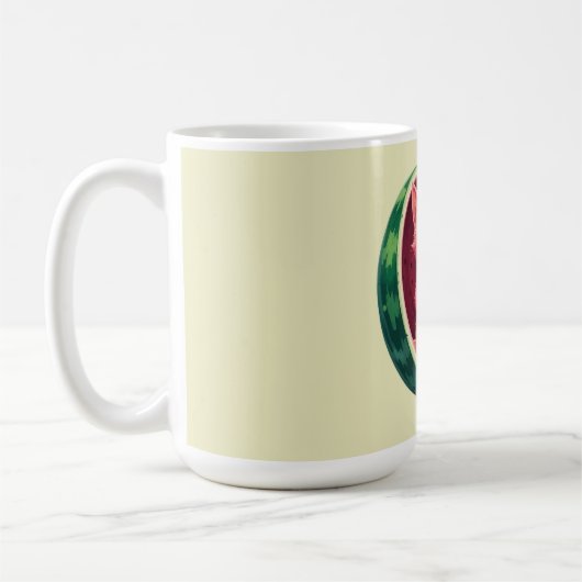 スイカネコのコーヒーブレイク コーヒーマグカップ (左)