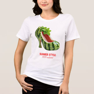 スイカハイヒール – ジューシー夏スタイル トライブレンドＴシャツ