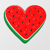 スイカハートバレンタインズデイフリーパレスチナ ウィンドウサイン (シート)