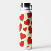 スイカハートバレンタインズデイフリーパレスチナ ウォーターボトル (背面)