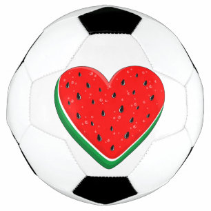 スイカハートバレンタインズデイフリーパレスチナ サッカーボール