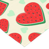 スイカハートバレンタインズデイフリーパレスチナ ショートテーブルランナー (コーナー)