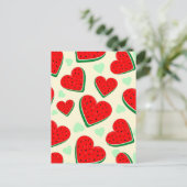 スイカハートバレンタインズデイフリーパレスチナ シーズンポストカード (スタンド正面)