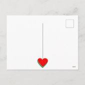 スイカハートバレンタインズデイフリーパレスチナ シーズンポストカード (裏面)