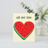 スイカハートバレンタインズデイフリーパレスチナ シーズンポストカード (スタンド正面)