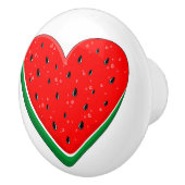 スイカハートバレンタインズデイフリーパレスチナ セラミックノブ (右)