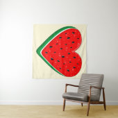 スイカハートバレンタインズデイフリーパレスチナ タペストリー (インサイチュ(横))