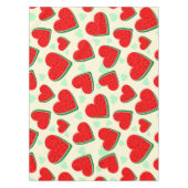 スイカハートバレンタインズデイフリーパレスチナ テーブルクロス (正面)