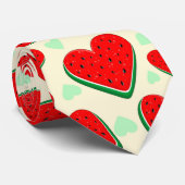 スイカハートバレンタインズデイフリーパレスチナ ネクタイ (ロール)