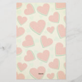 スイカハートバレンタインズデイフリーパレスチナ 便箋 (裏面)