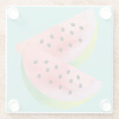 スイカハーフピンク ガラスコースター (裏面)