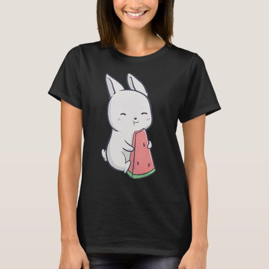 スイカバニーサマーフルーツスイカ1 Tシャツ (正面)