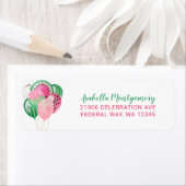 スイカバルーン差出人住所 ラベル (インサイチュ)