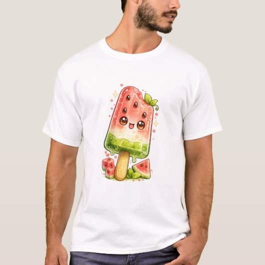 スイカバーのかわいいTシャツ Tシャツ (正面)