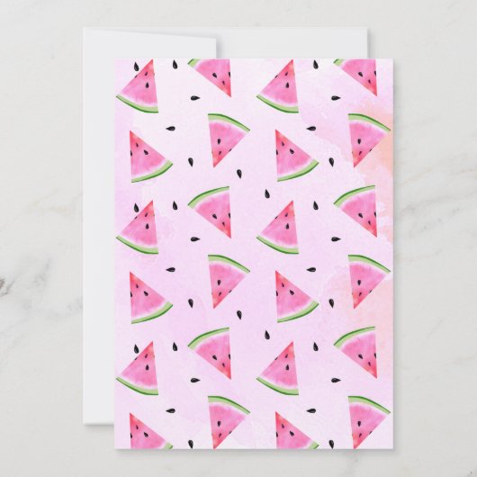 スイカバースデーパーティ招待状 招待状 (裏面)