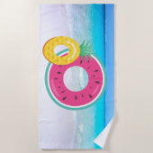 スイカパイナップルビーチタオル ビーチタオル (正面)