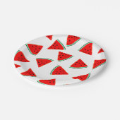 スイカパターン三角形 ペーパープレート (アングル)