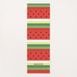 スイカパターン名前をカスタムするヨガマット ヨガマット