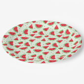 スイカパターン夏期メロン果実 ペーパープレート (アングル)