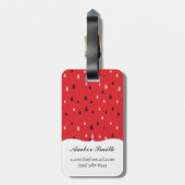 スイカパターン ラゲッジタグ (裏面縦)