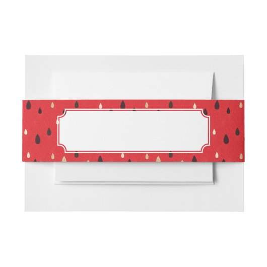 スイカパターン 招待状ベリーバンド (正面例)
