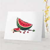 スイカパレスチナ カード (黄色い花)