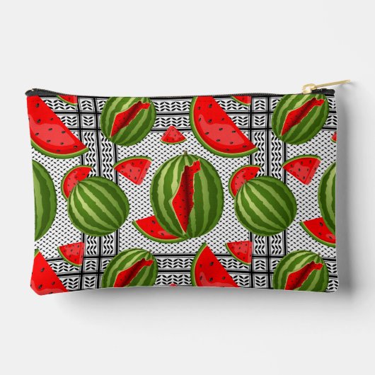 スイカパレスティナのマップスライス アクセサリーポーチ (裏面)